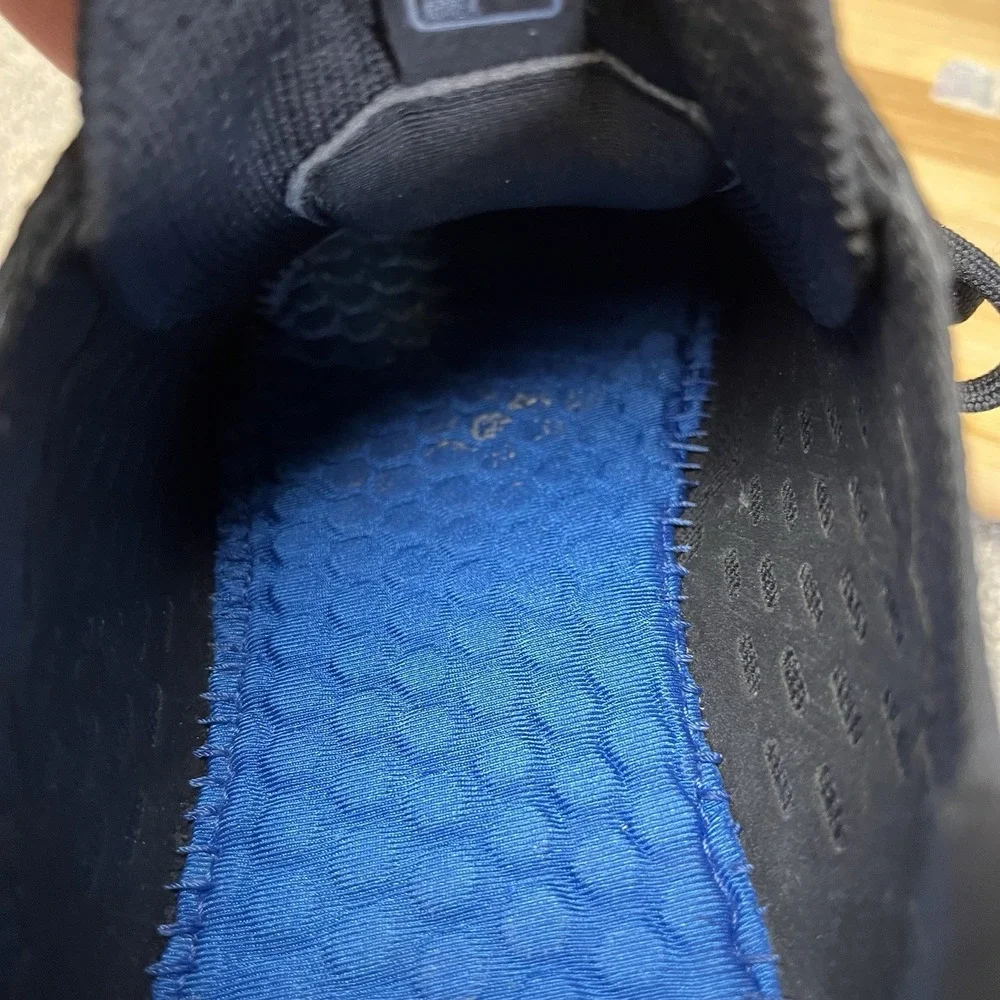 Flux Footwear Adapt Trainer Mens Size 13 Black Knit Blue Camo Gym Shoes Sneakers